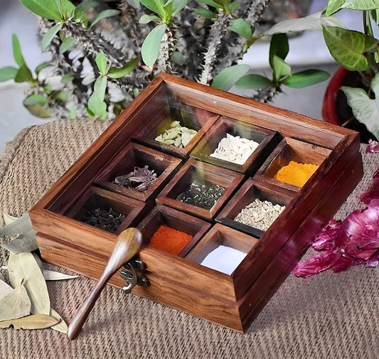 Wooden Spice box