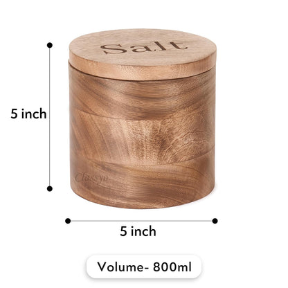 Premium Wooden Salt Container