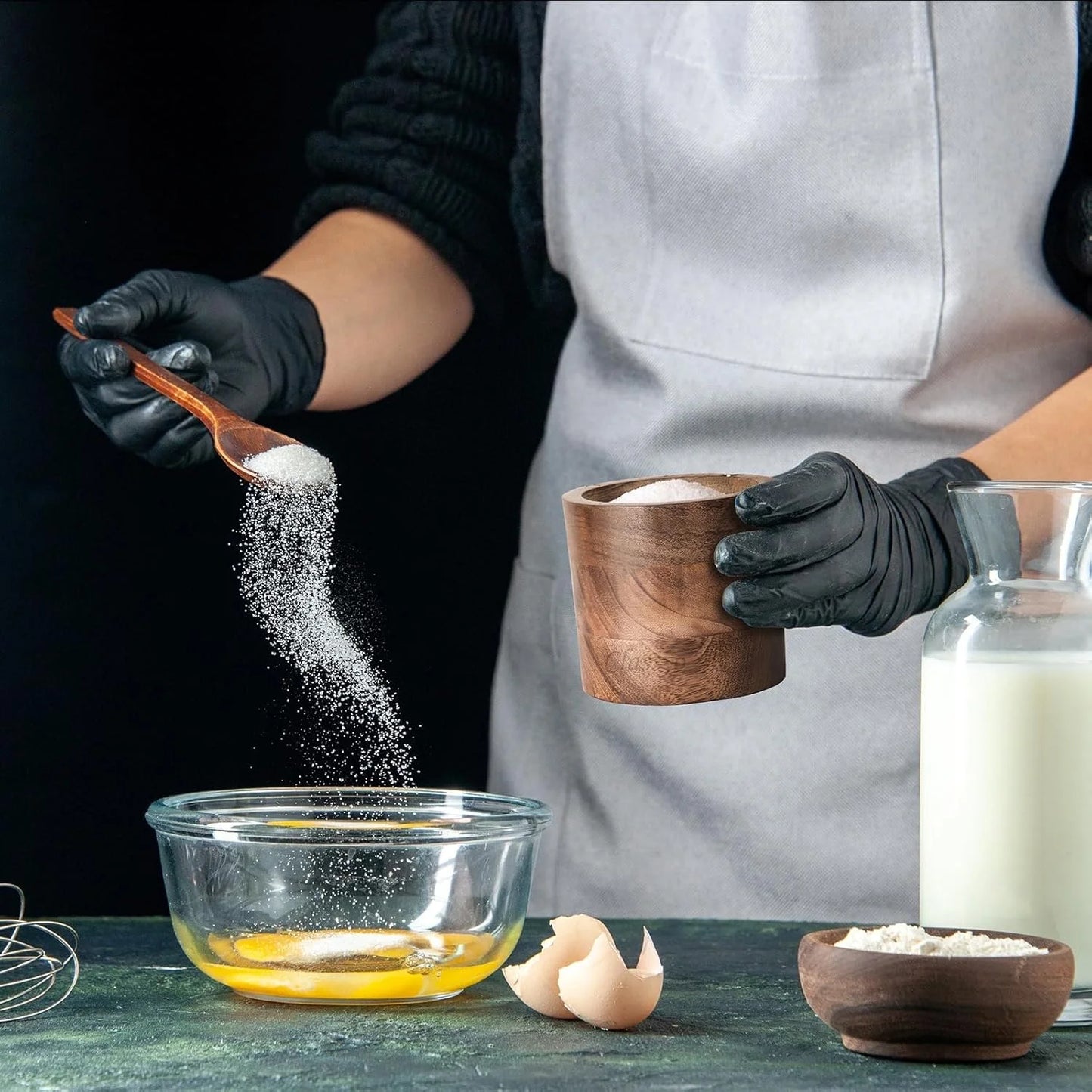 Premium Wooden Salt Container