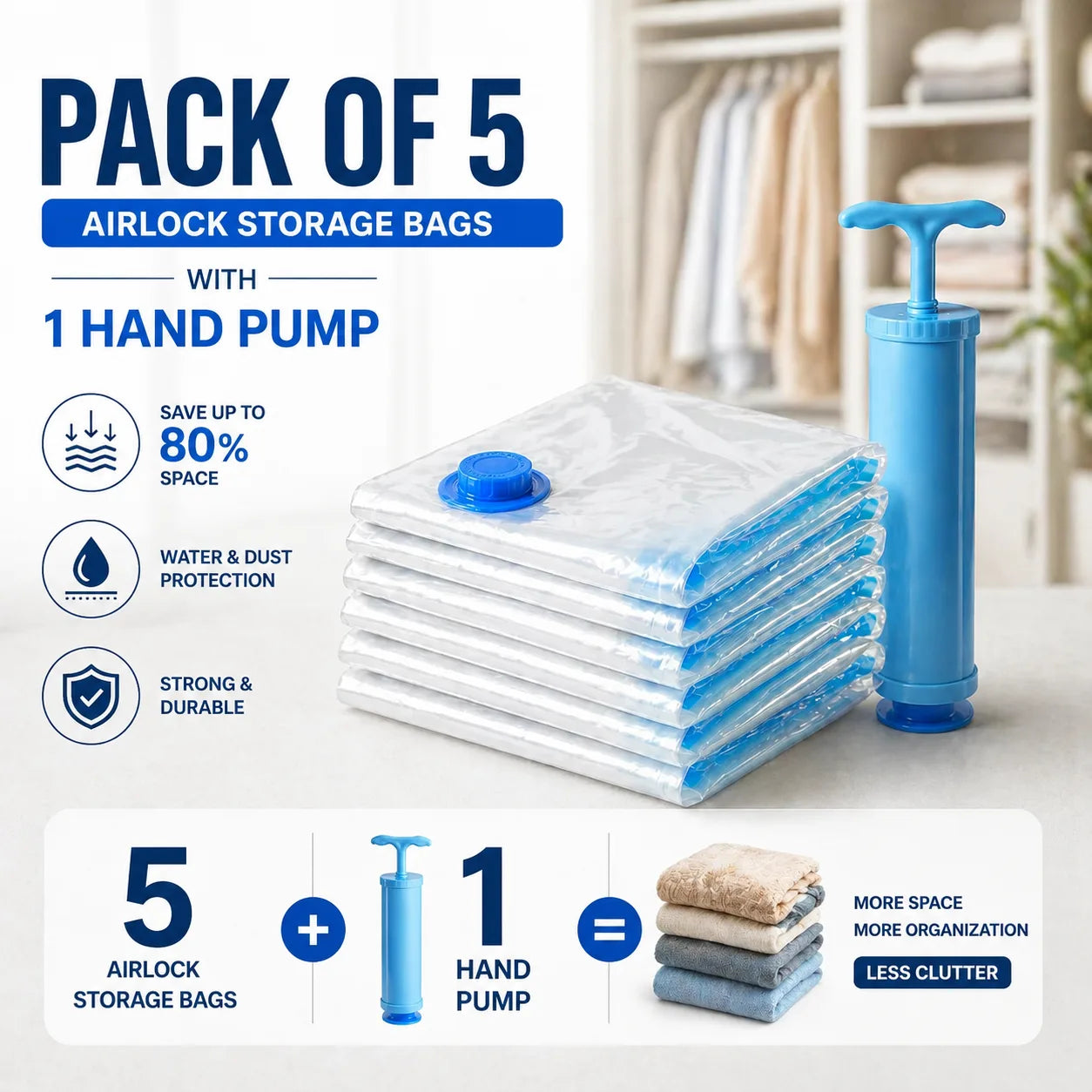AirLock™ Space Saving Storage Bags Kit
