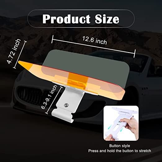 2 in 1 Anti glare viser , For day and night